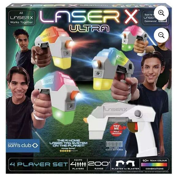 Laser X Other - Laser X Ultra 4-Player Laser Tag Blaster, Blaster to Blaster, 200ft Range. NIB!